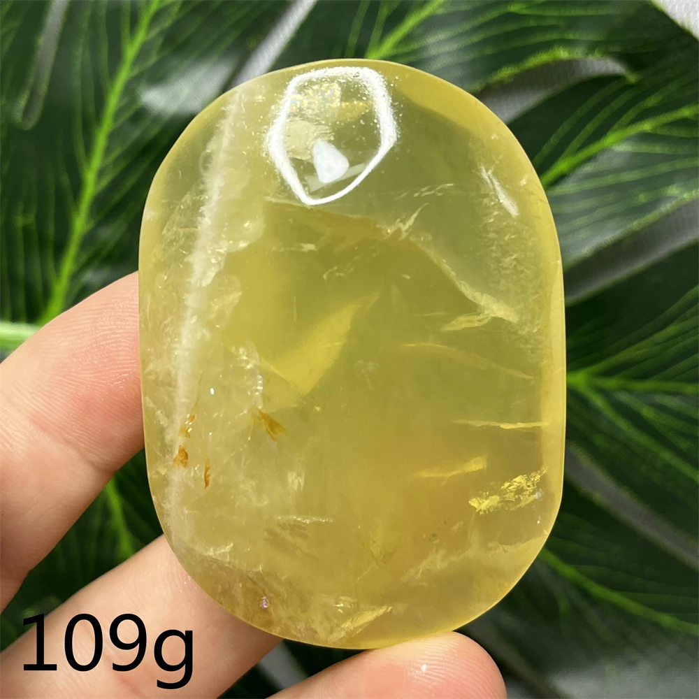 Natural Gemstone Citrine Cloud Crystal Rainbow Yellow Quartz Palmstone Spiritual Stone Healing Home Room Decoration