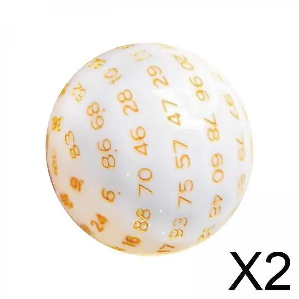 

Желтые акриловые многогранные игровые кубики D100 для настольных игр, семейных вечеров, обучения математике, аксессуар для настольных игр