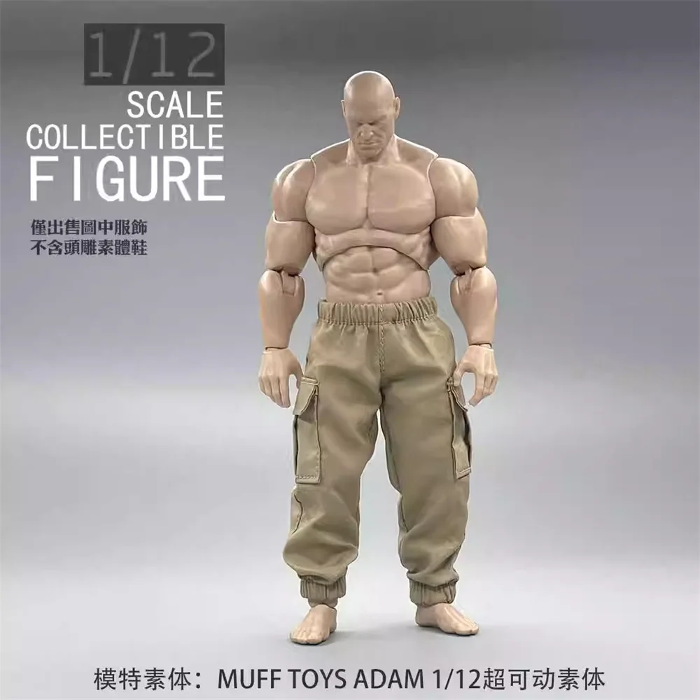 3ATOYS 1/12 MUFF TOYS ADAM AD01 Male Muscle Strong Body Short Sleeves Pant Multi Color For Fans Collect DIY 6