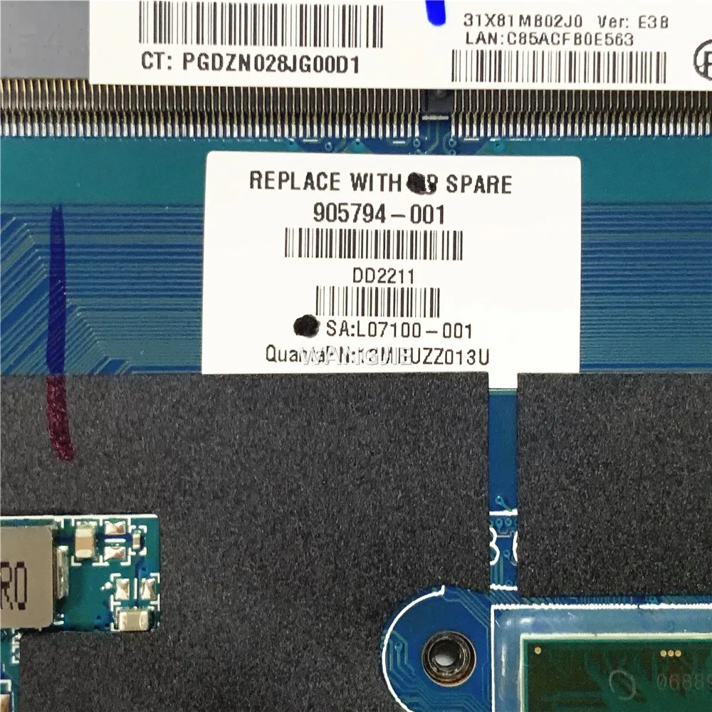 Reconditionné pour HP ProPle430 440 G4 Ordinateur Portable Carte Mère 905794-601 905794-001 I5-7200U CPU DDR4 DA0X81MB6E0 100% de Travail