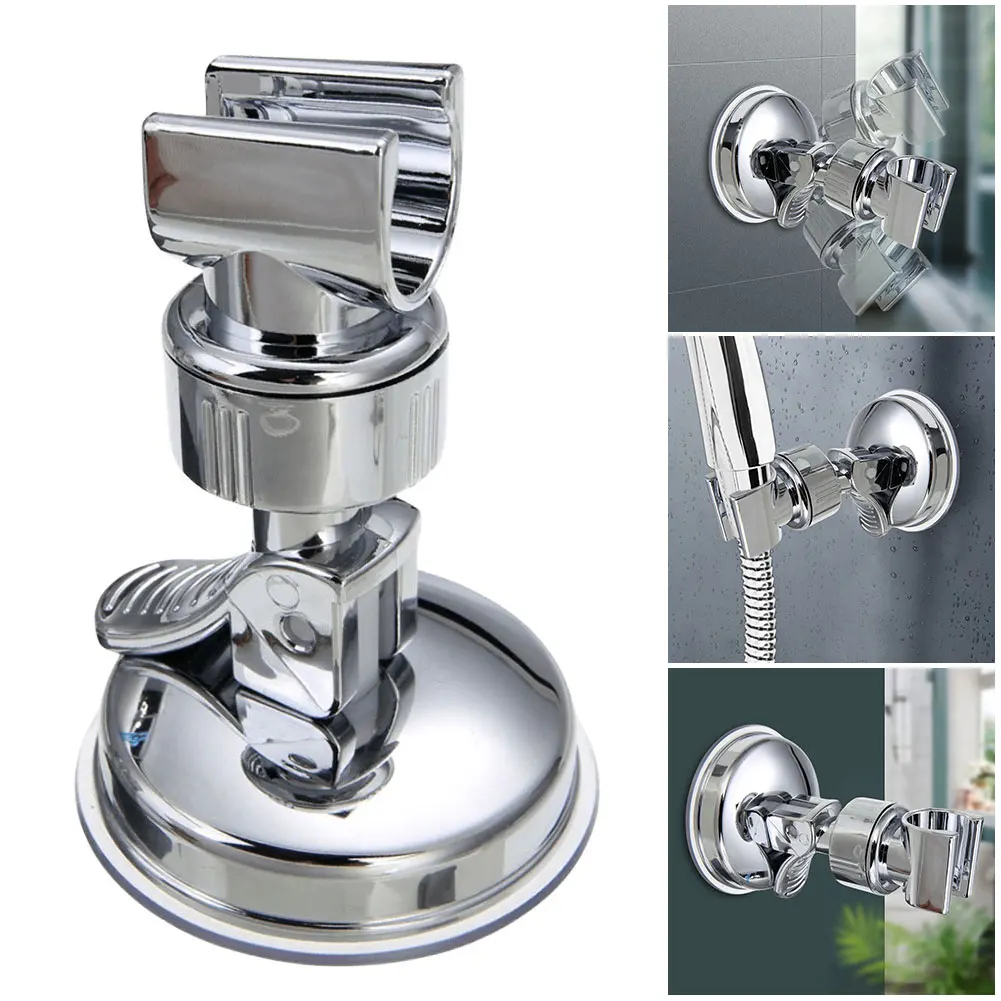 

Adjustable Suction Cup Shower Head Holder No Drilling Handheld Shower Head Bracket Wall Mount Shower Wand Holder for Bathroom