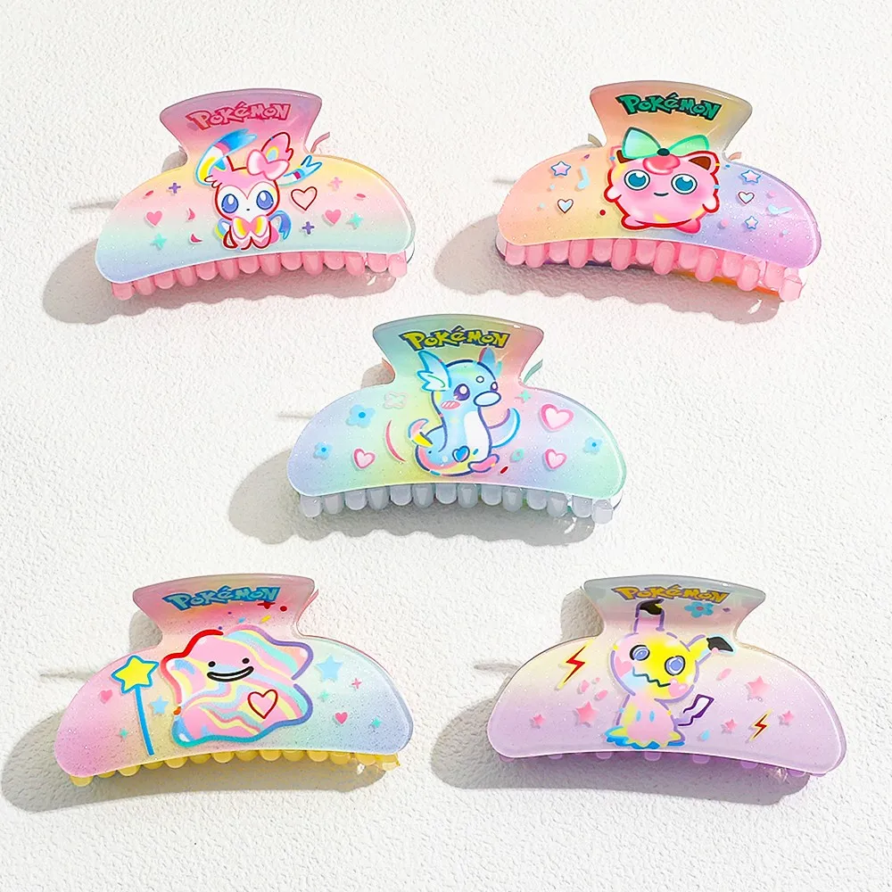 1 قطعة/5 قطعة سلسلة البوكيمون مشبك شعر كليب إكسسوارات الشعر الزخرفية دبابيس الشعر اليومية العملية الملونة لطيف الحلو إكسسوارات الشعر