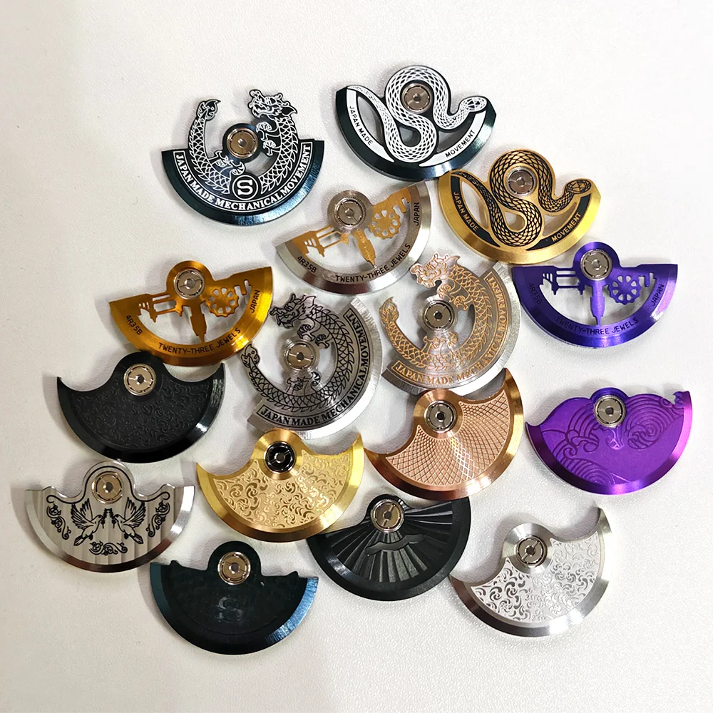 

Индивидуальный ротор NH35 с автоподзаводом, совместимый с NH34, NH35, NH36, NH38, 4R35, 7S26, запчасти для часов