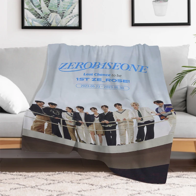 Kpop ZB1 ZEROBASEONE Bed Blankets and Bedspreads Blanket Double Furry Winter Bedspread the Knee Sofa Warm Baby & Throws Camping