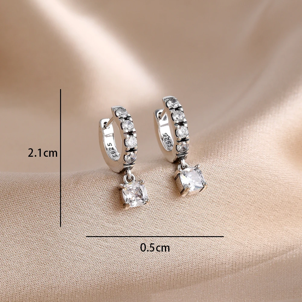 2026 New 925 Silver Women's Earrings Pink Bow Star Moon Cute Cherry Sweet Romantic Date Party Wedding Exquisite Jewelry Gift