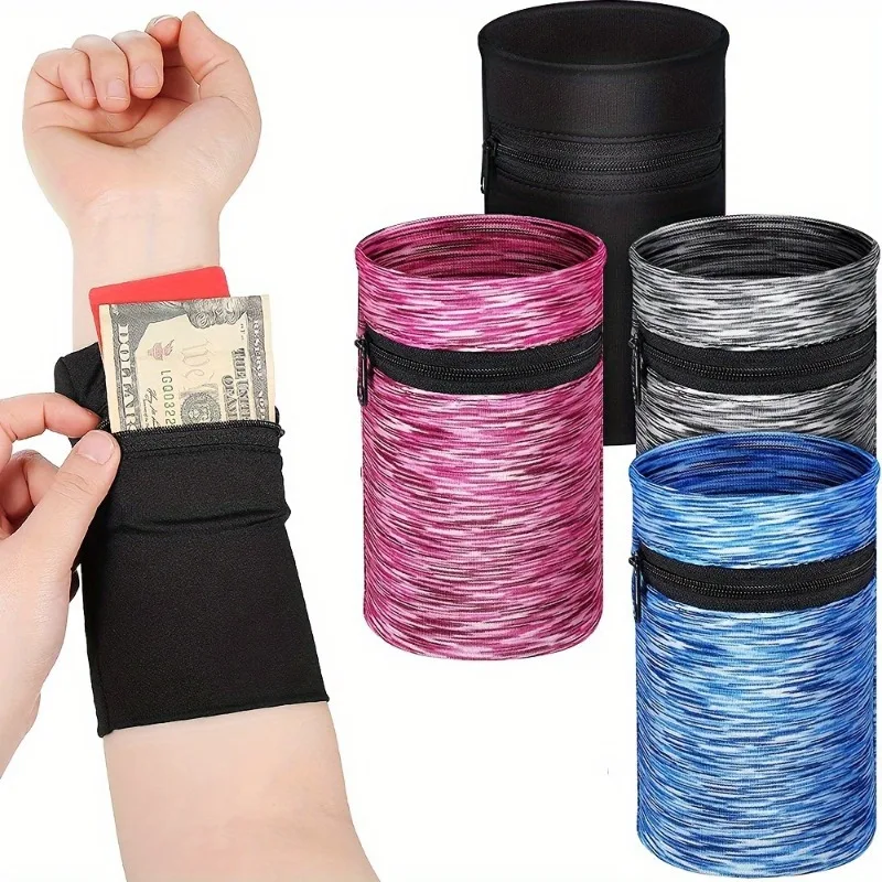 1 Stück Handgelenktasche mit Reißverschluss, atmungsaktive Armtasche für das Handy, Mini-Geldbörse für Sport, Laufen im Freien
