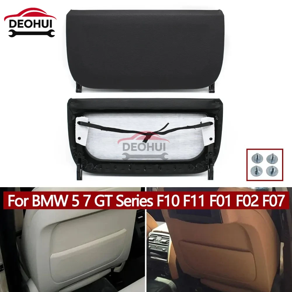 

CSDOH Car Left Right Seat Back Panel Leather Backrest Storage Pocket Cover For BMW 5 7 GT Series F10 F11 F01 F02 F07 2009-2013