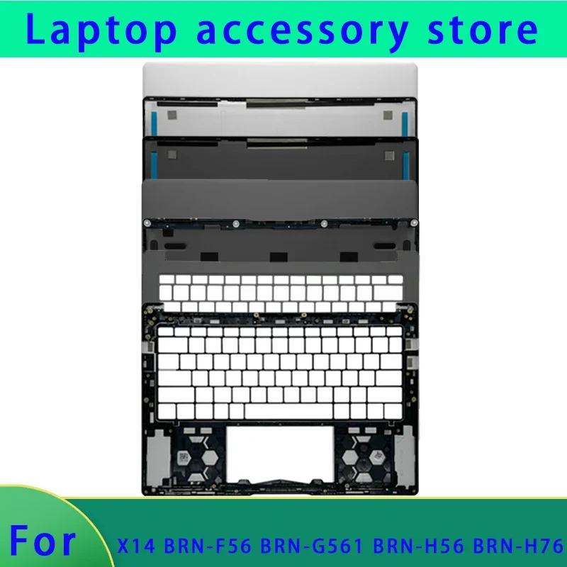 Brand new for MagicBook X14 BRN-F56 BRN-G561 BRN-H56 BRN-H76 laptop LCD back cover, front panel, palm rest, bottom cover ABCD
