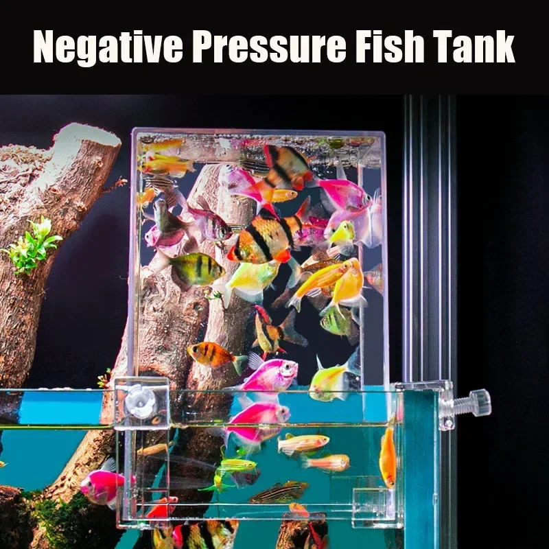 Creative Aquarium Tank Negative Pressure Fish Tank Ecological Aquascape Decoration Small Fish Beta Fish Tank Bowl Isolation