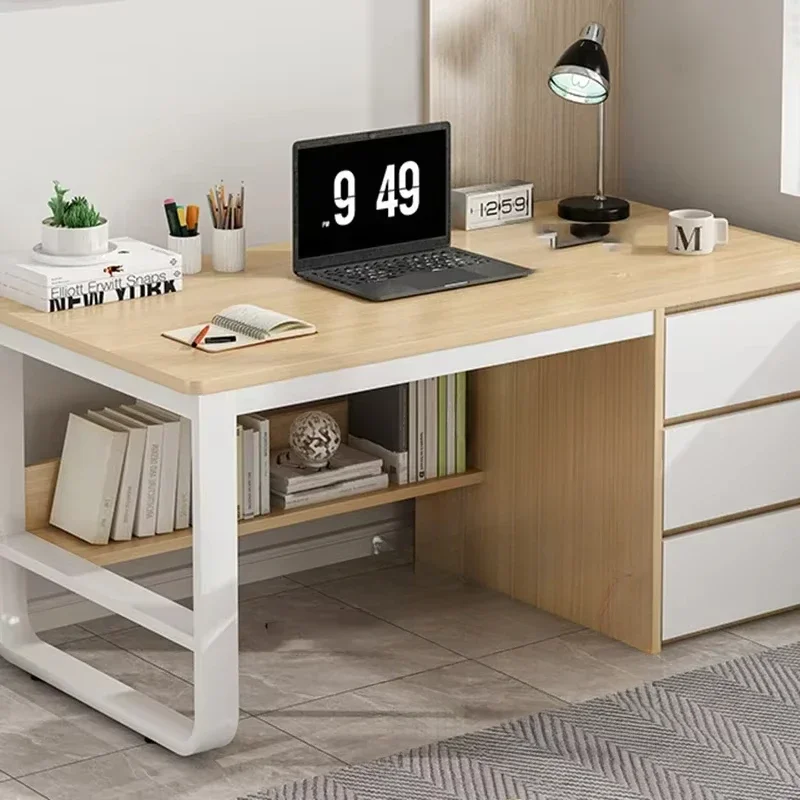 Drawers Bedroom Office Desk Standing Writing Storage Computer Desks Standing Supplies Mesa De Computador Modern Furniture New