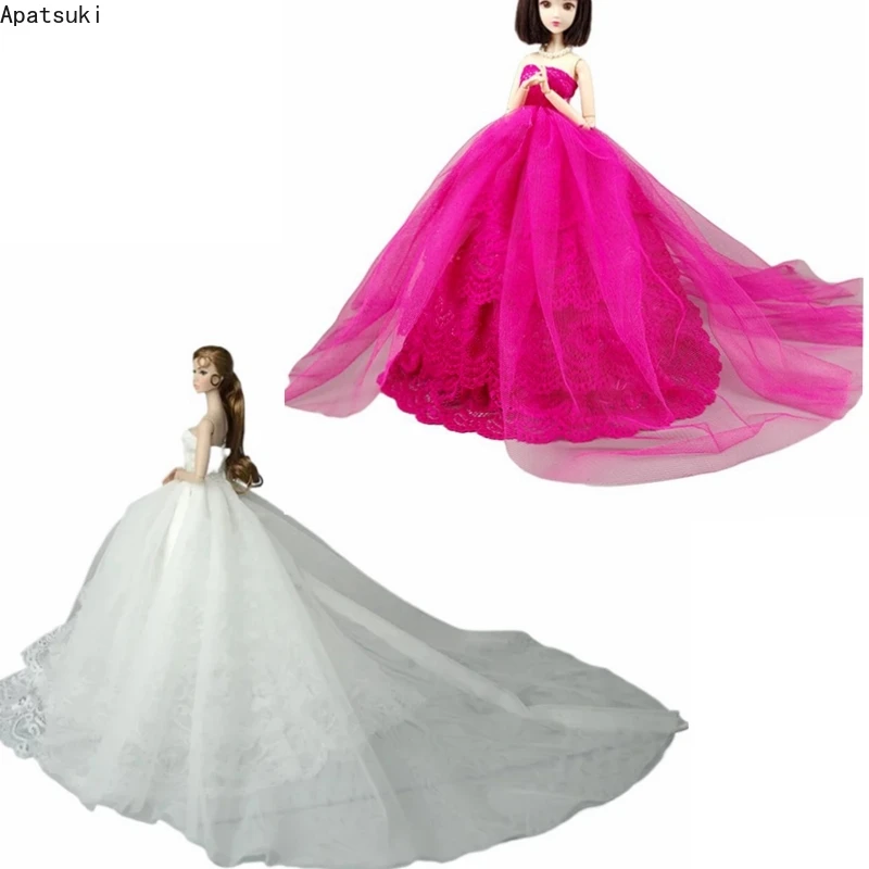 Multi-layer Lace embroidery Fashion Doll Clothes Wedding Dress For 11.5