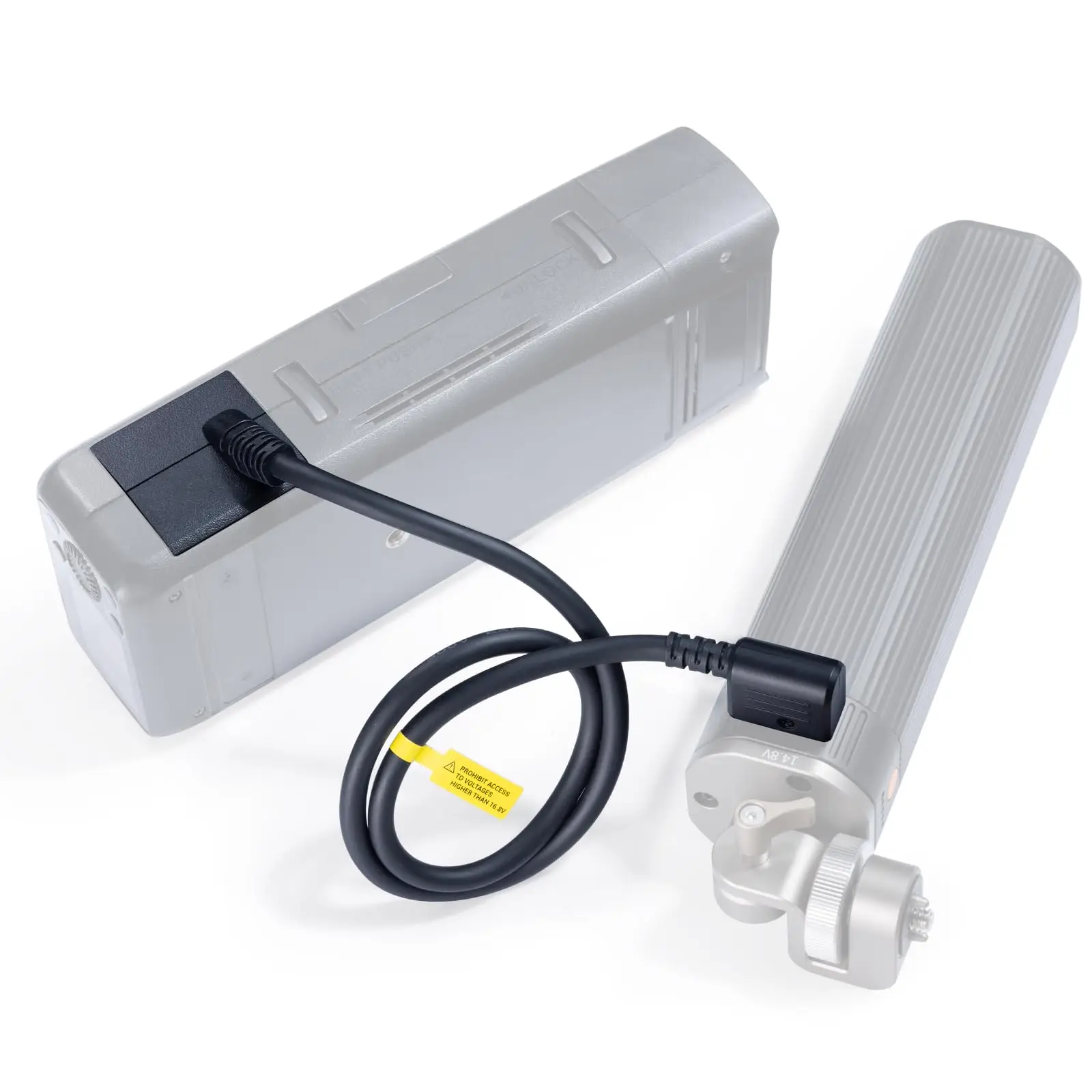 Kabel zasilający atrapą baterii Godox DT-WB29, zaprojektowany do uchwytu baterii BG02 i lamp błyskowych serii AD (AD200/AD200Pro/AD200Pro II/AD300Pro) — zdjęcie produktu 6
