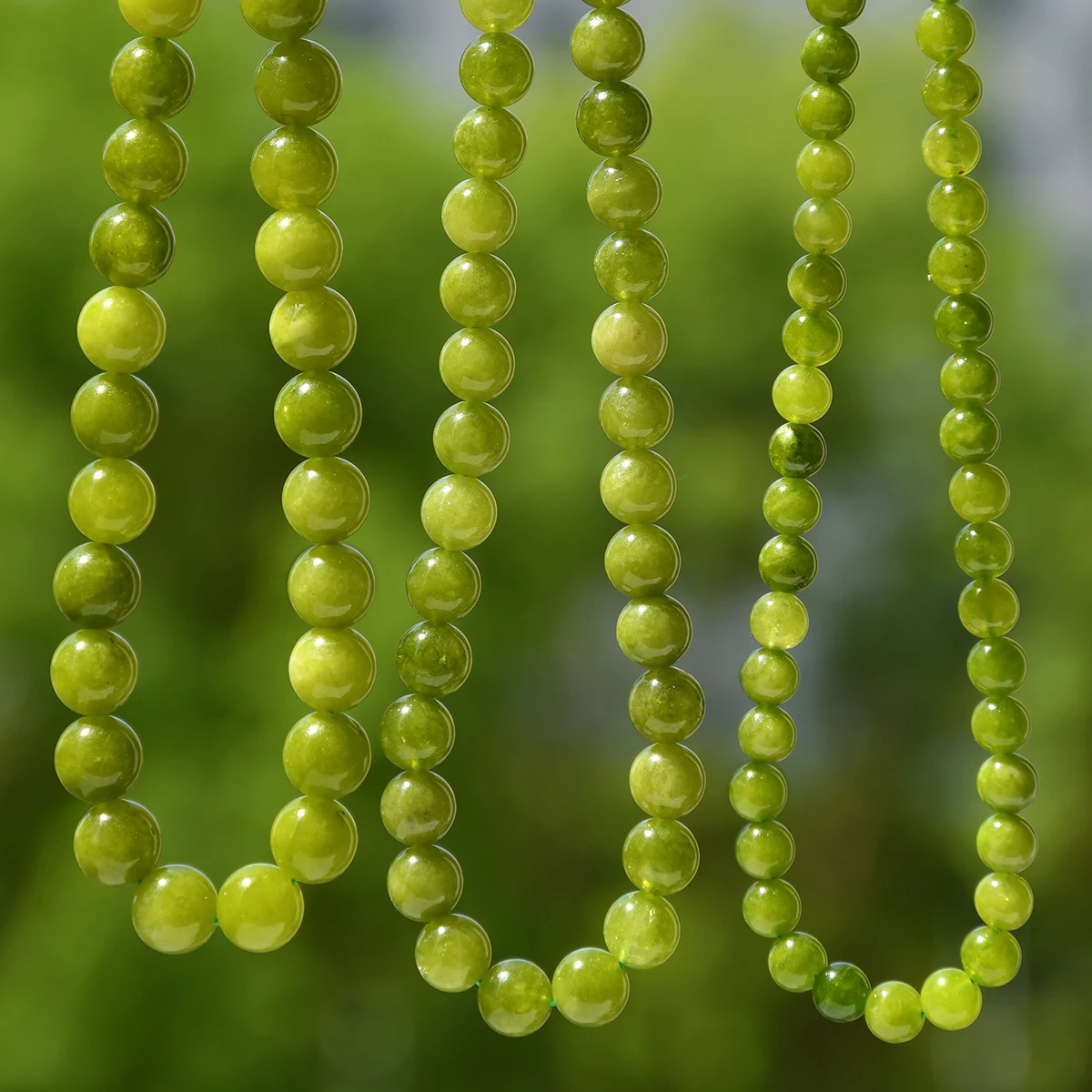 Bohemian-style Natural Peridot & Pink Sunstone Smooth Beaded Necklace Vintage-inspired Elegant Necklaces For Women Daily Wear