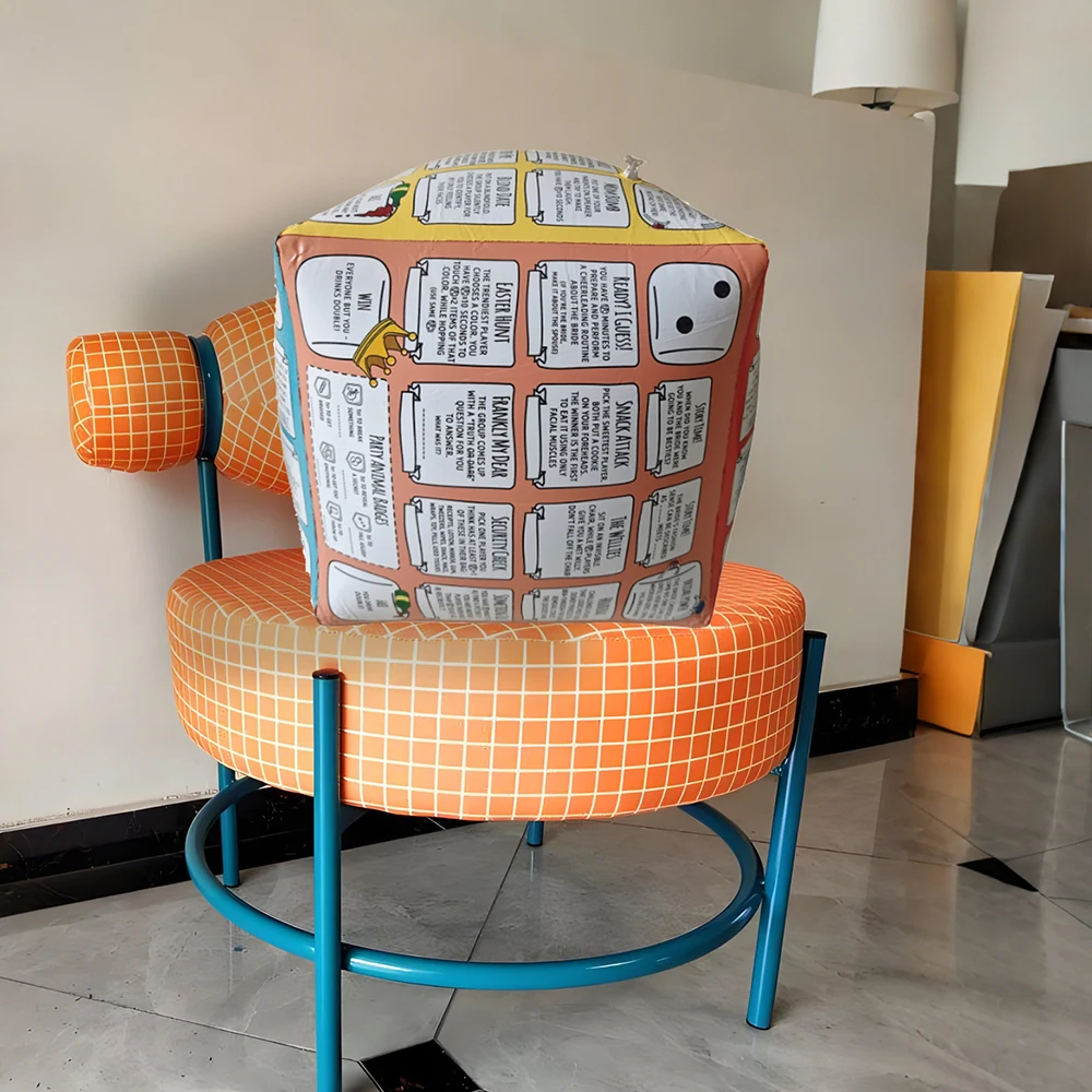 17 Inch Giant Inflatable Dice Cube Durable Interactive Drinking Game Prop for Wedding Family Party and Event Decoration