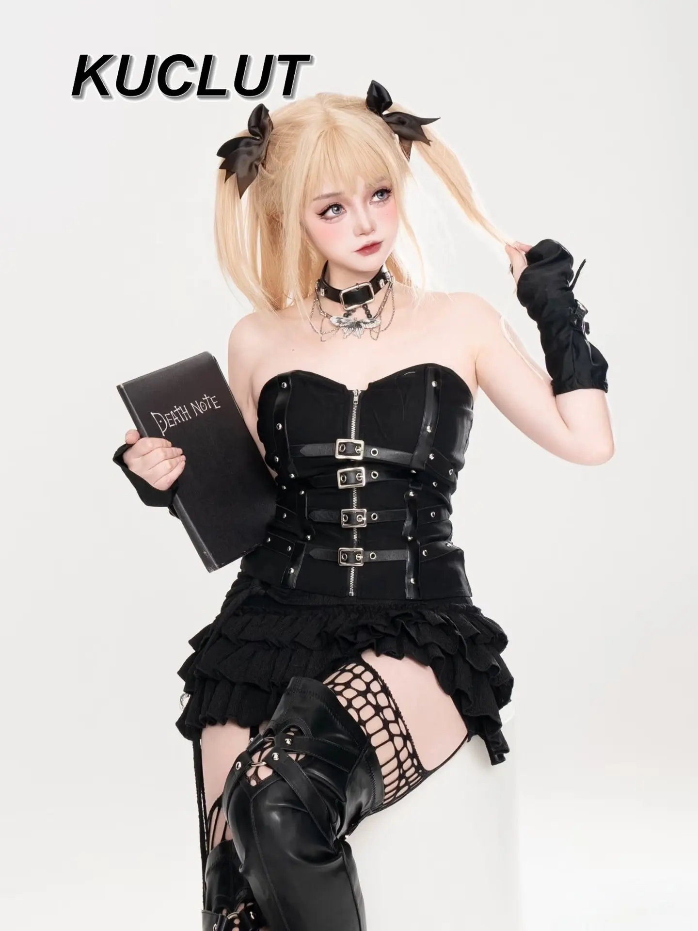 

Punk Style Women's Corsets Fashion Fishbone Strapless Black Slim Waist Corset Sexy Hot Girl Crop Top Summer 2026 New