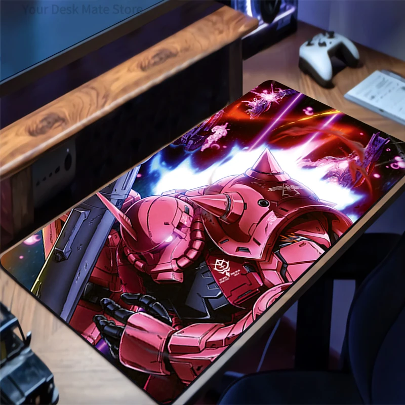 Mauspad Mechanical Warrior Gundam Zaku II Gaming-Matten PC-Zubehör Tastaturpad HD-Mauspad Gummi-Mauspad Laptop-Schreibtischmatte