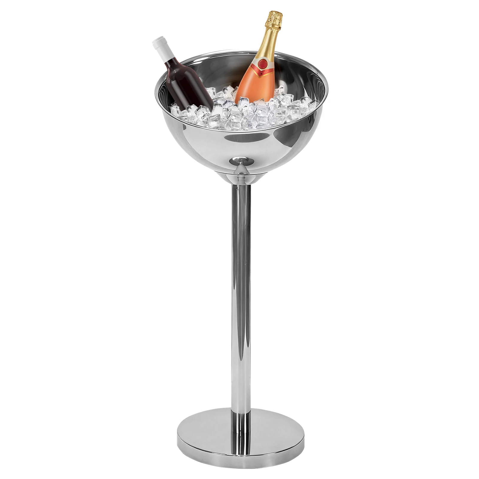 

Ice Bucket with Stand Stainless Steel Champagne Ice Bucket Champagne Wine Bucket for Bar Party