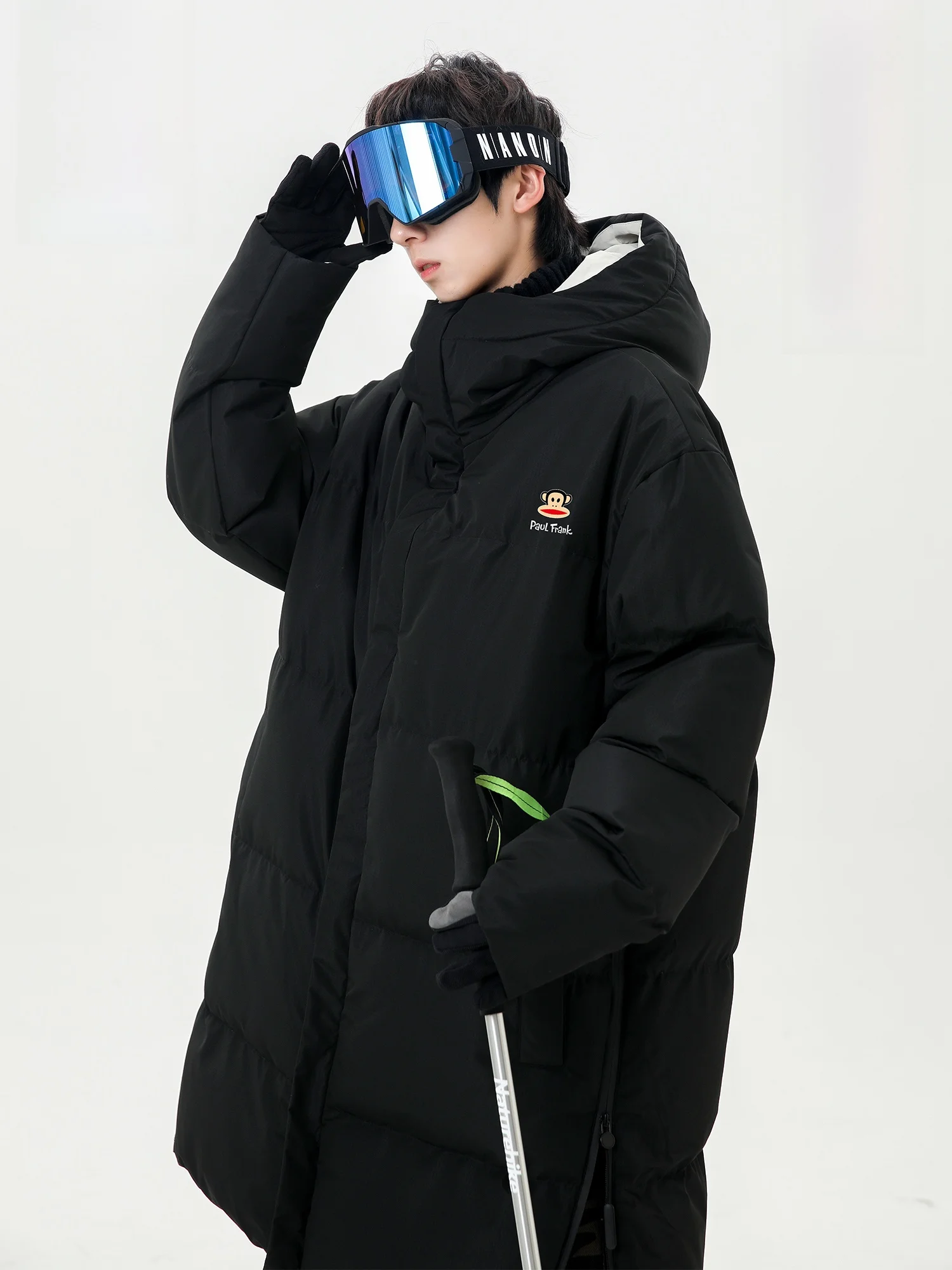 

Мужская зимняя куртка Paul Frank из утолщенного хлопка, свободного кроя, новая модель, теплая, из полиэфирного волокна, с длинными рукавами, на молнии