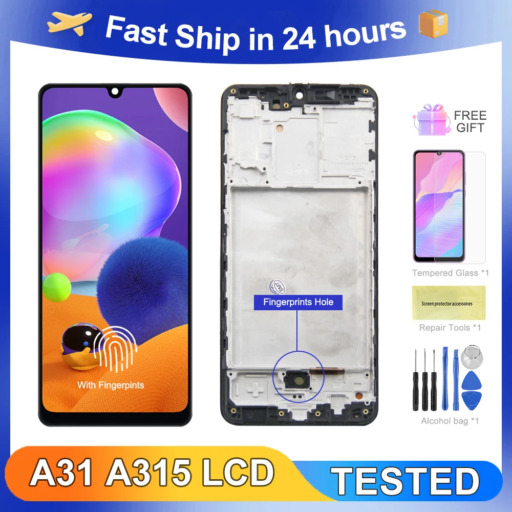 

A31 6.4''For Samsung For A315 A315F A315G/DS A315G A315N LCD Display Touch Screen Digitizer Assembly Replacement