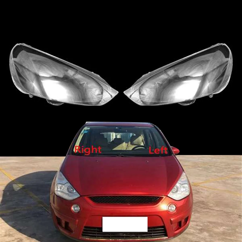 For Ford S-MAX 2007-2008 Right Side Car Headlight Cover Lamp Shell Mask Lampshade Lens Glass Head Light Lamp Cover Accessories