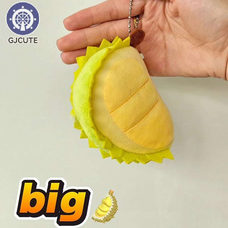 Giocattolo Durian in cotone PP Durian ispirato alla frutta Peluche Bambola di pezza Borsa Zaino Decorazione da appendere unica Ornamento per bambini