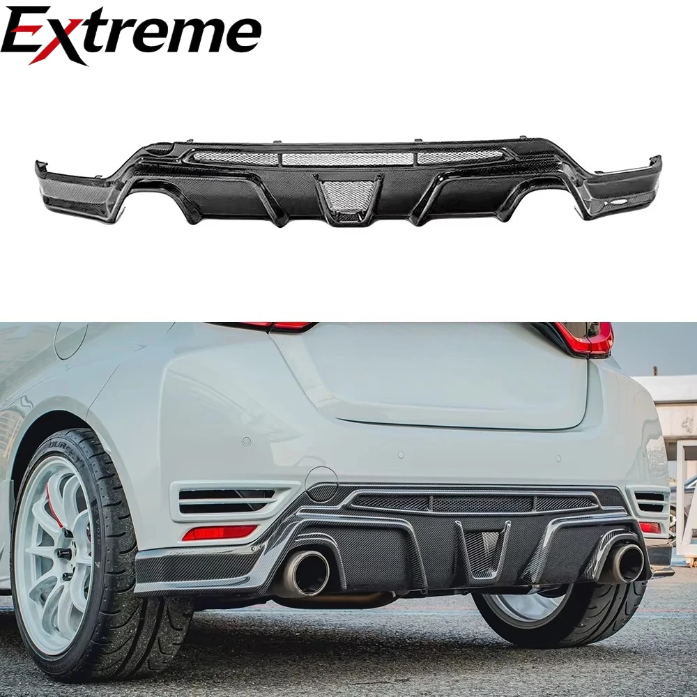 High Quality Carbon Fiber T Style Rear Bumper Lip Bodykit for Gr Yaris Gen 2 Rear Diffuser