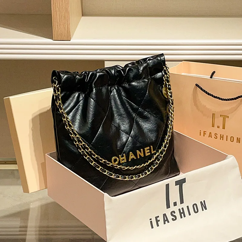 

Новая женская сумка-тоут 2026 года: вместительная, с ромбовидным узором, на цепочке, премиум-класса, на одно плечо, подмышечная