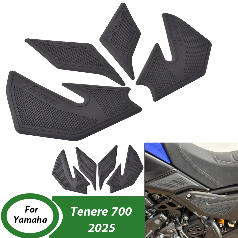 

For Yamaha Tenere 700 2025 Motorcycle Protector Anti Slip Tank Pad Sticker Gas Knee Grip Traction Side Pad Accessories
