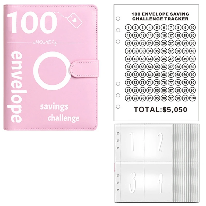 100 Envelopes Money Saving Challenge, 100 Envelope Challenge Binder, Money Saving Binder, Budget Book