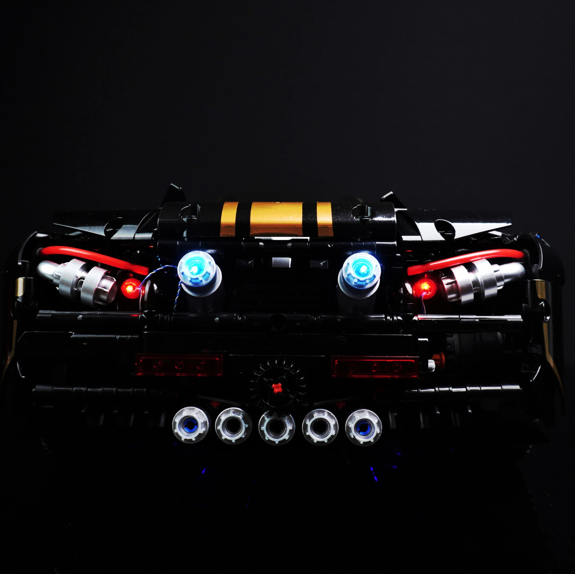 DIY-LED-Beleuchtungsset für 10625, dunkles Supercar-Gebäudemodell, ferngesteuertes Beleuchtungsset für umwandelbare Sportwagen (nur Lichter)