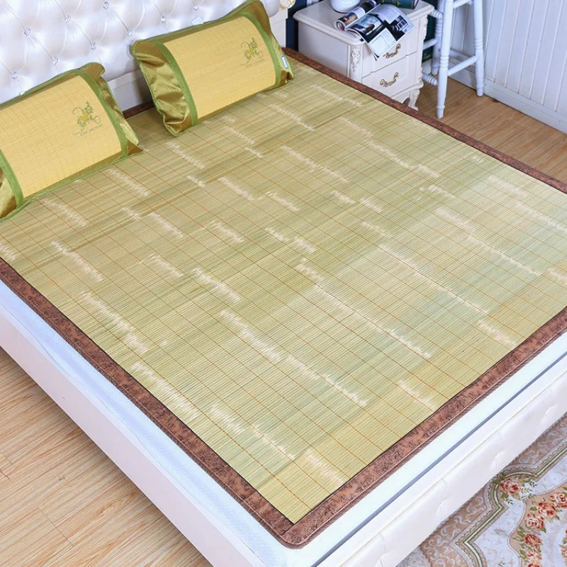 Double Sided Bamboo Mat Straight Grain One Point Five Meter Anji Origin Dropship Wholesale Natural Pure Bamboo Mattress Summer