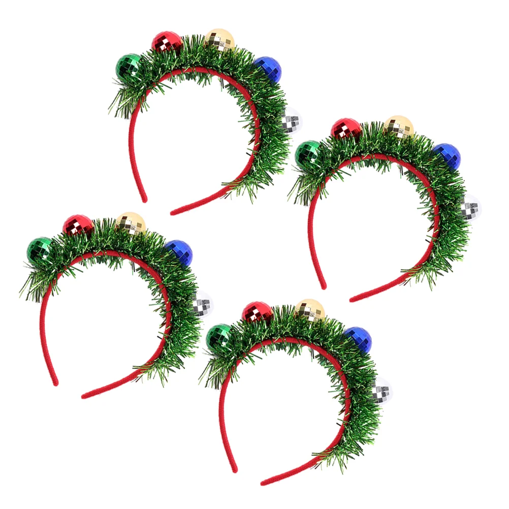 2 Pcs Christmas Party Accessory Holiday Hair Band Head Garland Clothing Seasonal Celebration Headwear