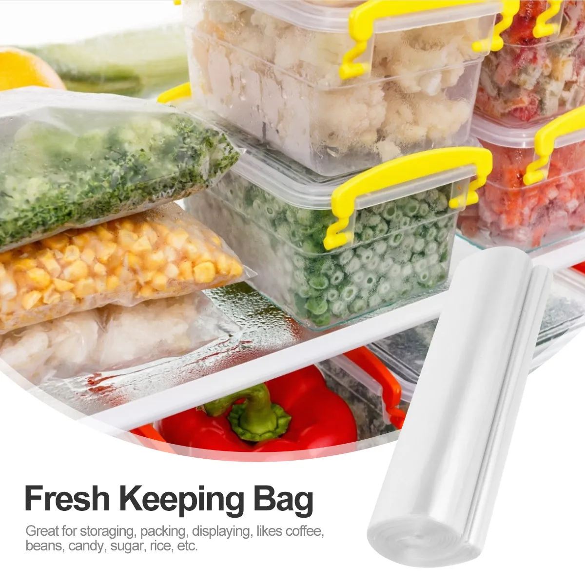 1 Roll Clear Heat Shrink Bag Odorless Heat Shrinking Film Protective Keeping Packaging Film Shrinkable Wrapping Bag