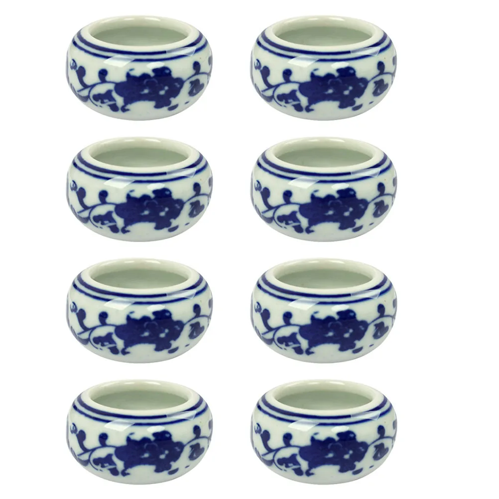 

8Pcs Ceramic Calligraphy Ink Dishes Durable Safe for Beginners Students Artists Lightweight Portable Calligraphy Ink Plate