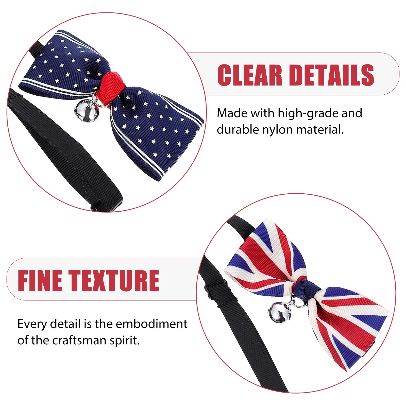 

2Pcs Pet Collar Accessories Premium Adjustable Decorative Kitten Collars for Small Cats Dogs Daily Wear Party Festival Use