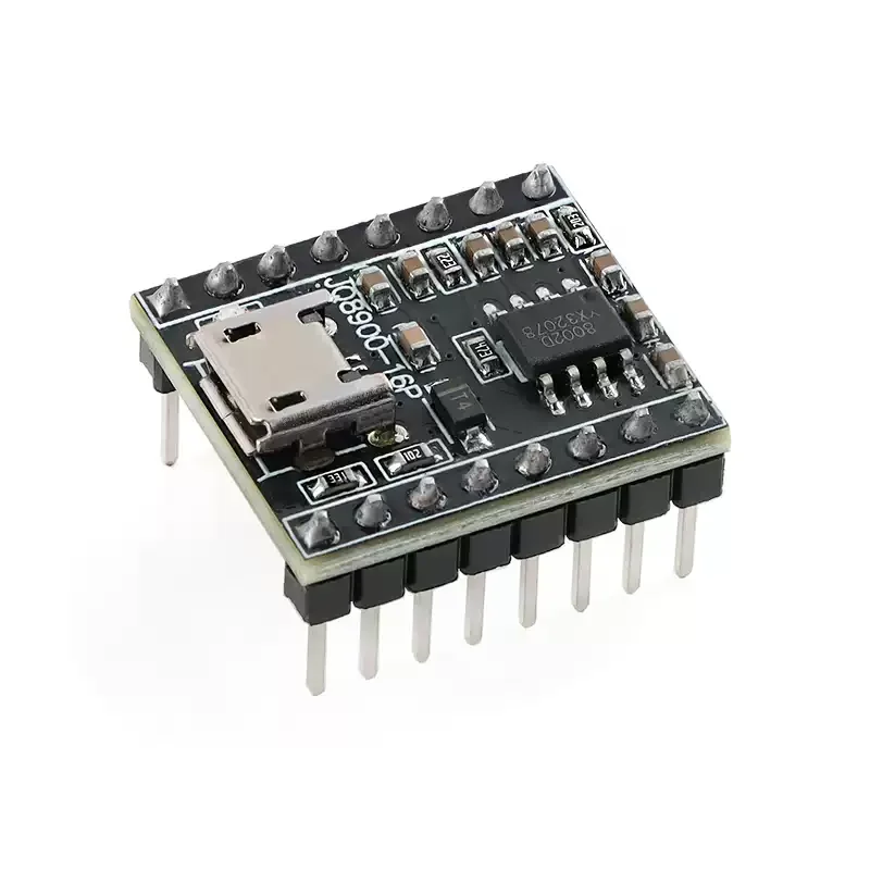 5pcs JQ8900 Voice Broadcast Module Custom Music Smart Voice Broadcast USB Serial MP3 Recognition Module