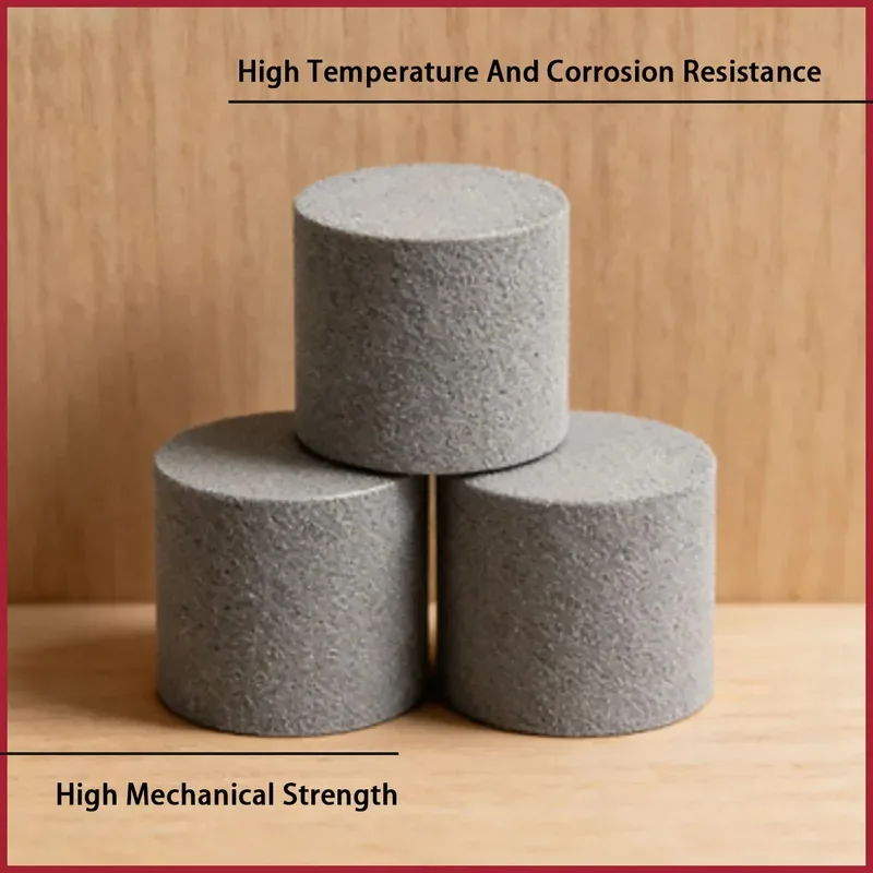 316L Sintered Metal Filter Element 3-10mm Wall Thickness High Temperature Resistant for Industrial