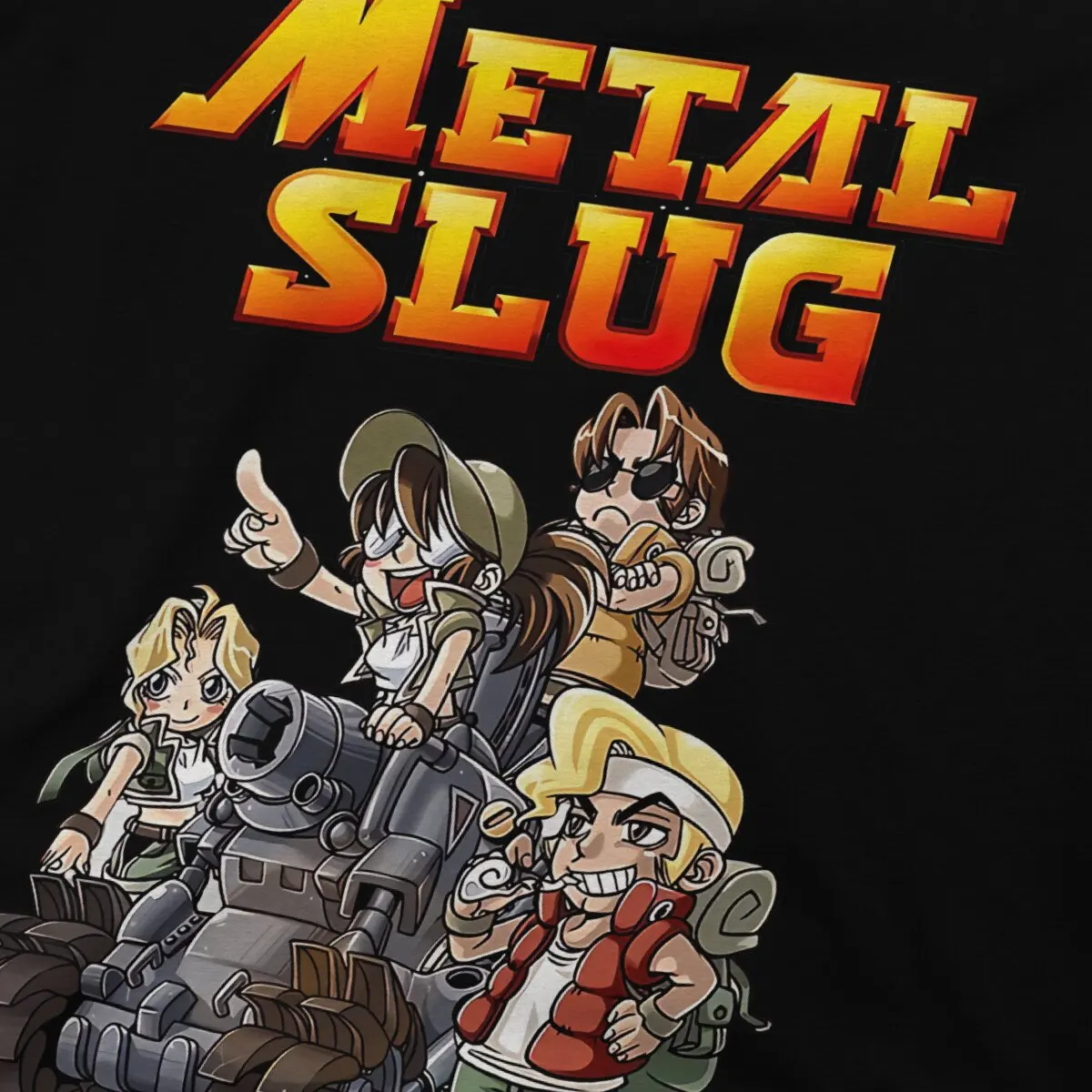 Metal Slug Game Video Games T Shirt Vintage Graphic Men\'s Tshirt Polyester Men Clothes