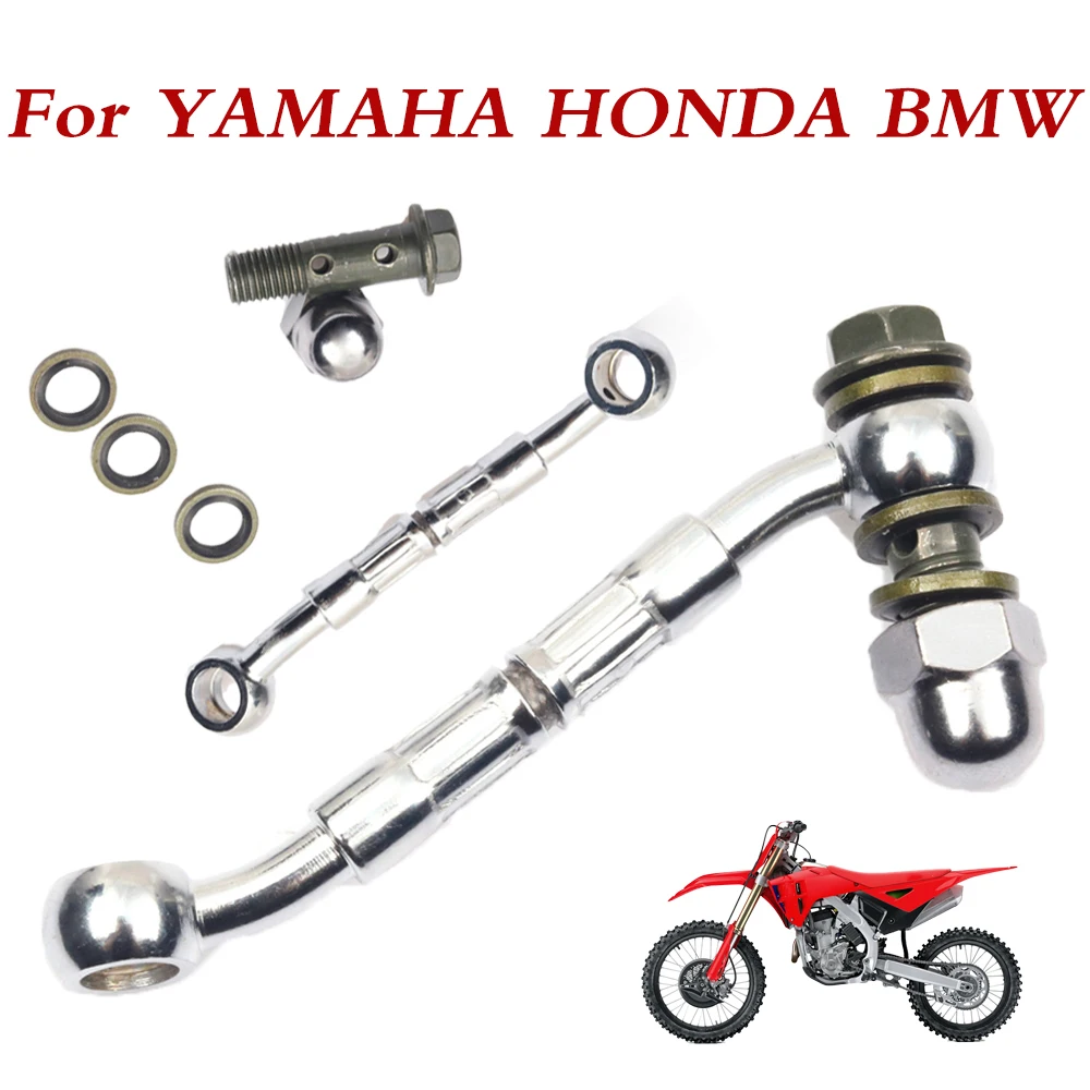 

Universal Extend Fitting 10mm Parts Motorcycle Modified Hydraulic Brake Hose Line Prolong Connector For YAMAHA HONDA BMW