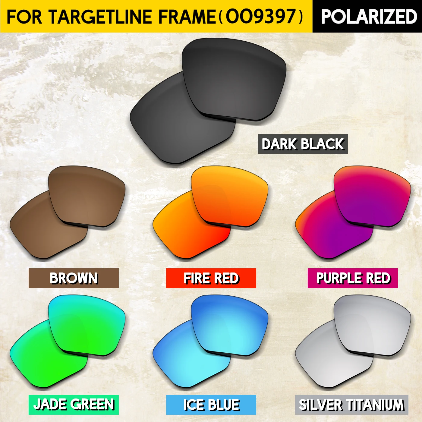 

Suitable for Oakley Targetline OO9397 58mm Sunglasses Replacement Lenses Compatible With Oakley Frame