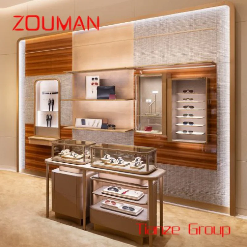 Moderne Zwarte Sieraden Showcase Display Sieradenwinkel Ontwerp