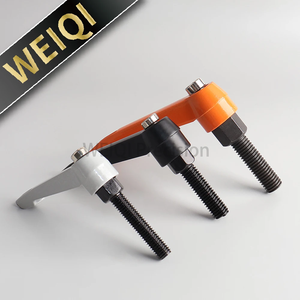 Free Shipping VCN929 M5-M12 External Thread Adjustable Handle Lever Clamping Handle Thread Metal Knob L-shaped Machinery Tool