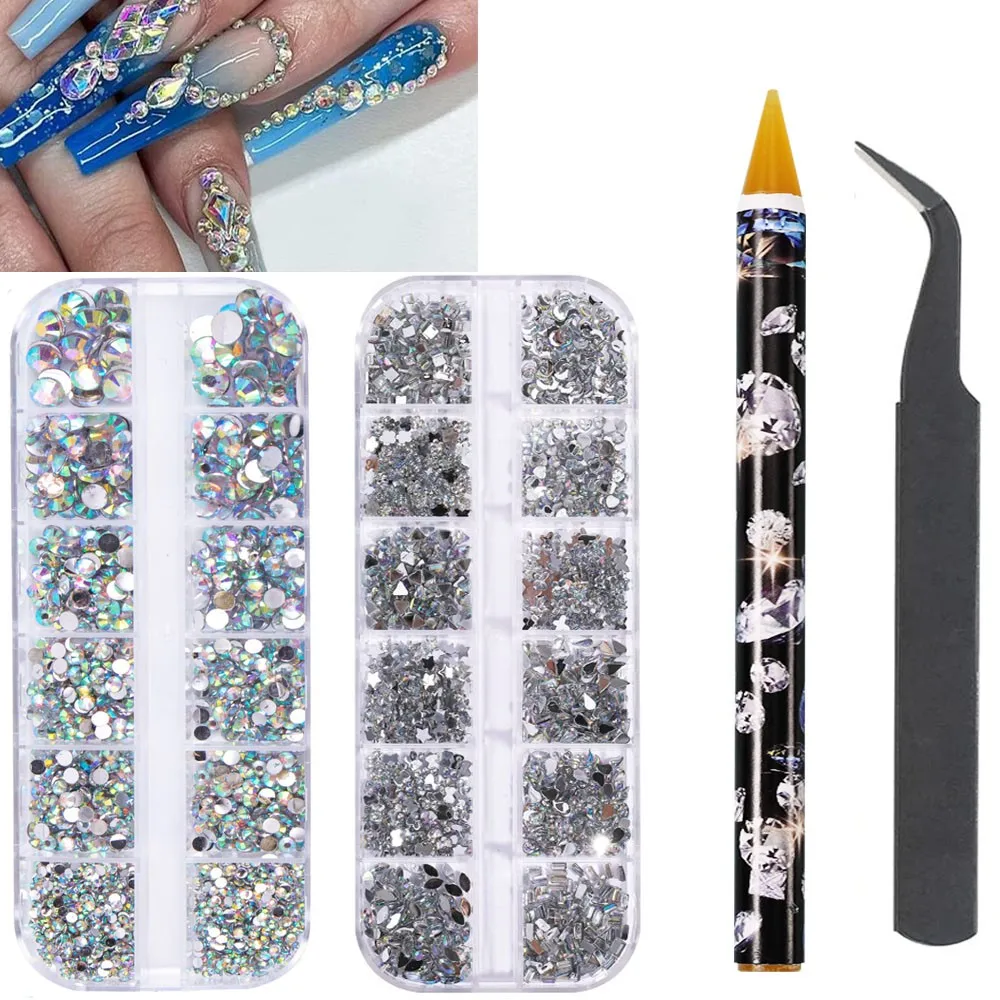 4 шт., набор инструментов для маникюра, с пинцетом