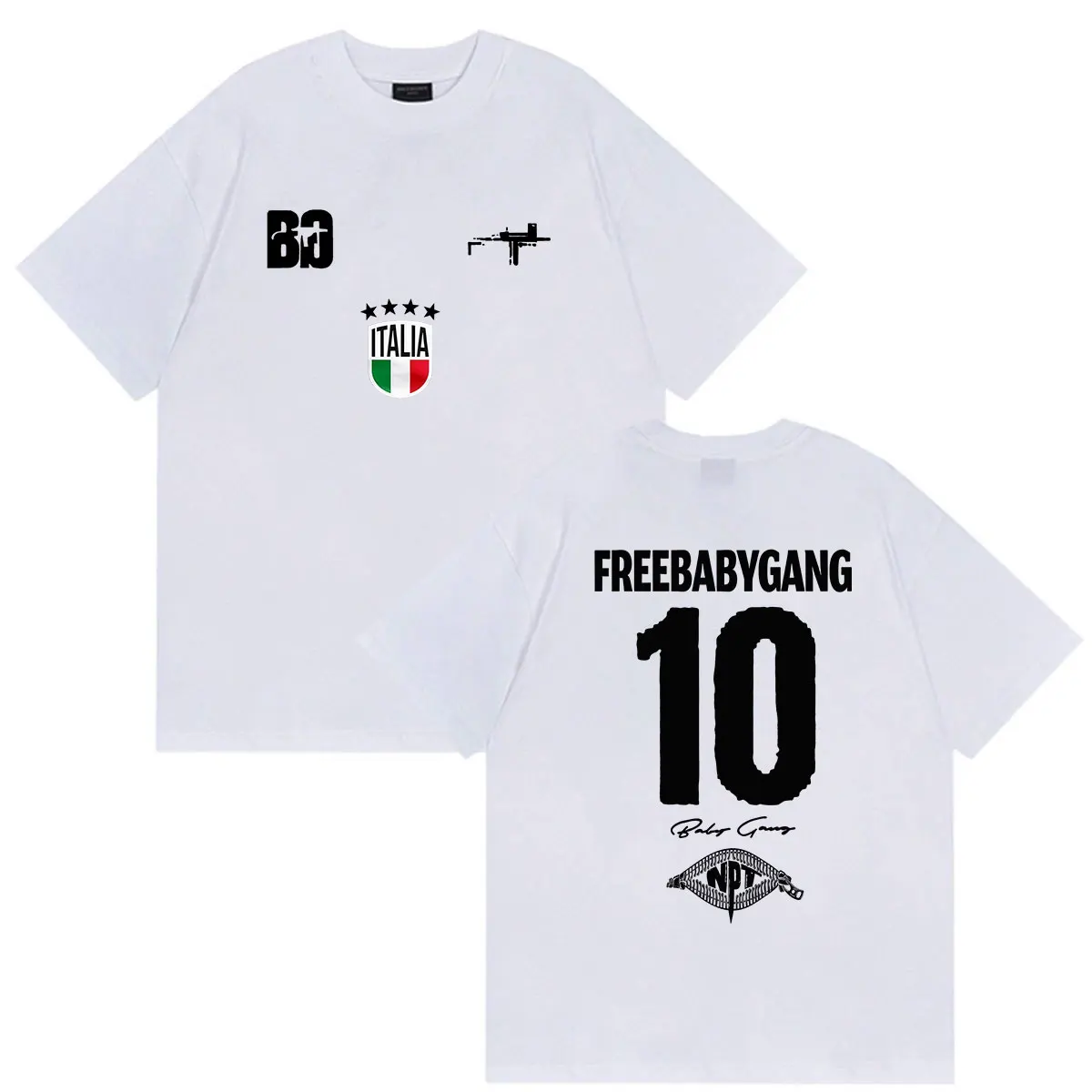 Rapper Baby Gang Tour 2026 Graphic T Shirts Men's Hip Hop Pop Loose Short Sleeve T-shirt Retro Oversized Cotton Tees Streetwear