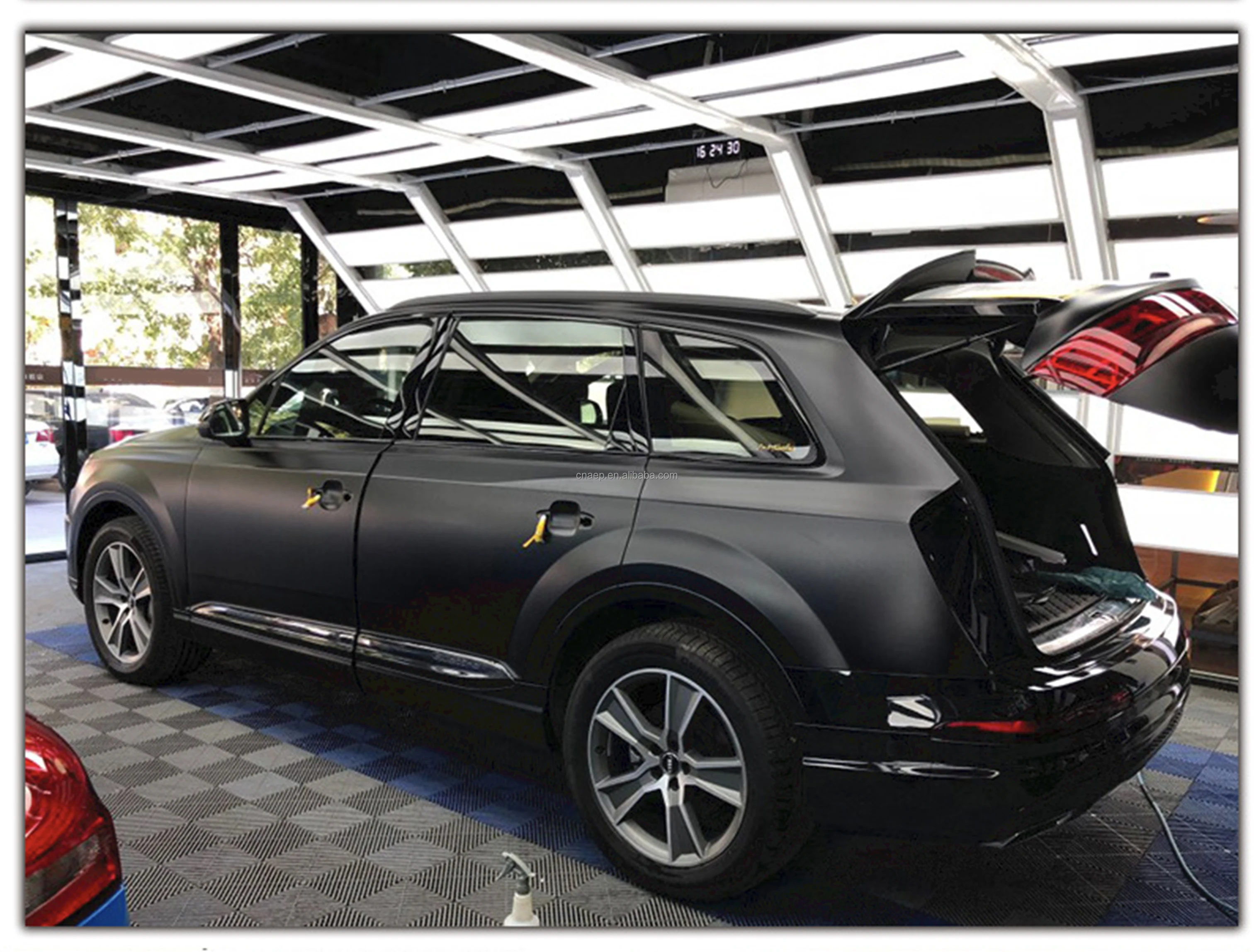 Mattschwarzer Ppf 7,5 mil Ashland Kleber Autolack Schutzfolie 1,52 * 15 m ROYAL RHINO Tpu Ppf Film für Karosseriefolie