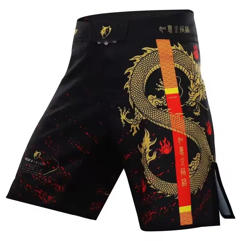 Vszap Muay Thai Fighting Training MMA Sports Fitness Boxing Breathable Competition Jiujistu Pants Quick Drying Pants