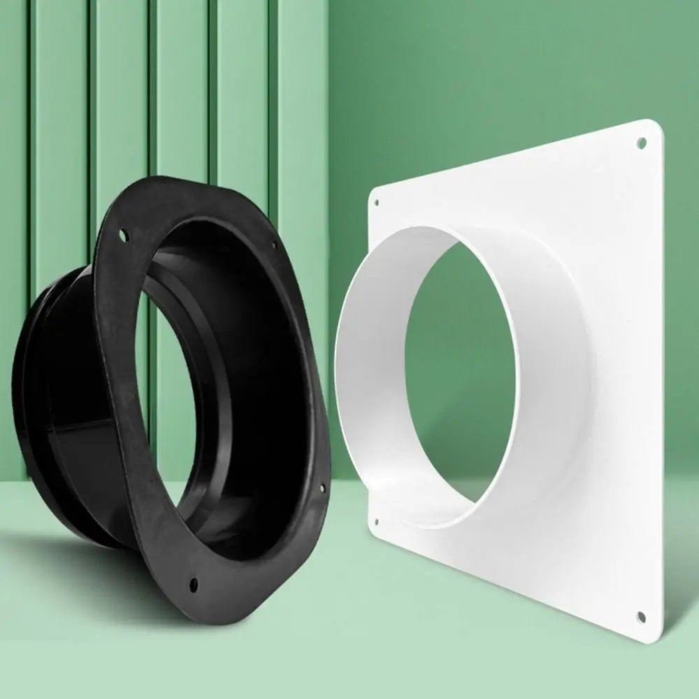 Plastic Vent Pipe Adapter Flange Connector Ducting Tool Wall-mounted Exhaust Pipe Joint Easy Installation