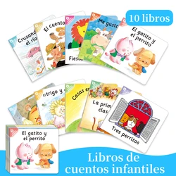 1 Set of 10 Spanish Story Book Collection Intellectual Enlightenment Early Knowledge Learning Gift Books