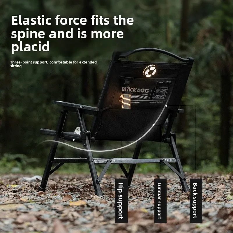 

BLACKDOG алюминиевый сплав, стул для кемпинга, пикника, пляжа, стул из алюминиевого сплава, портативный и съемный стул Kermit для кемпинга на открытом воздухе