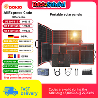 Dokio Flexible Foldable Solar Panel High Efficience Travel & Phone & Boat Portable 12V 80w 100w 150w 200w 300w Solar Panel Kit